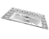 Godinger Dublin crystal tray bread display for elegant serving