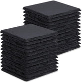 GOH DODD slate coaster set 24-piece: natural texture and surface protection.