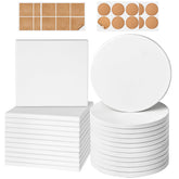 GOH DODD round ceramic coaster blank for alcohol ink art and crafts.