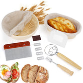 GOKALL round banneton basket 9inch showing natural texture for even proofing