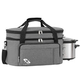 Golkcurx bag main compartment fits 6-8 quart oval crocks.