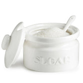 Gomakren sugar bowl with lid and spoon on a coffee station for everyday sweetness