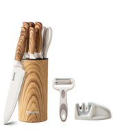 GOODA knife set in a stylish block keeps knives organized and accessible