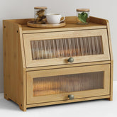 Goozii bread box large front view keeps bread organized on the counter