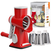 GORCI cheese grater with 3 blades for fast shredding and versatile prep