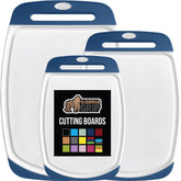 Gorilla Grip blue large cutting board for wide prep surfaces