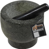 GORILLA GRIP heavy-base mortar and pestle for stable grinding