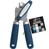 GORILLA GRIP heavy-duty can opener blue with powerful blade for smooth openings