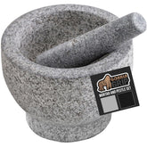 Gorilla Grip heavy-duty mortar and pestle gray texture for durable grinding