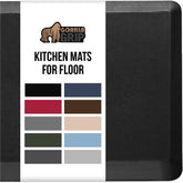 GORILLA GRIP kitchen mat top view shows plush cushioning for comfortable standing.