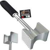 GORILLA GRIP meat tenderizer dual-sided head for even flattening and flavor release