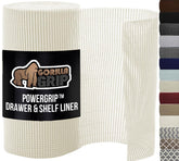 GORILLA GRIP powerGRIP drawer liner spread inside a drawer to prevent items from sliding.