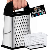 GORILLA GRIP XL four-sided cheese grater for versatile cheese and vegetable prep