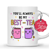 Gossby Friend Coffee Mug front inscription, ideal for daily rituals with your best friend