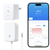 GoveeLife wifi fridge thermometer with app alerts for quick temperature checks.