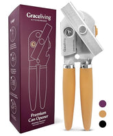 Graceliving orange handle demonstrates ergonomic grip for comfortable operation