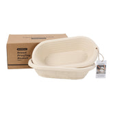 grandtobuy pulp oval banneton 12-inch basket for precise dough proofing and shaping
