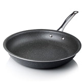 Granitestone 11-inch nonstick pan top view showing effortless release and even cooking.