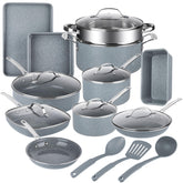 Granitestone Ceraluxe 20pc set overview for versatile everyday cooking