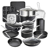 Granitestone True 20 Pc set displayed as a complete kitchen kit for everyday cooking