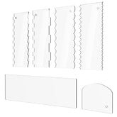 Grarry cake scraper 6pc clear acrylic for precise buttercream edges.
