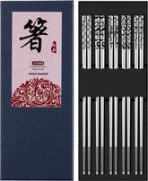 Greatamzor metal chopsticks with engraved pattern for a stylish grip