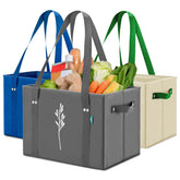 Green Bulldog Bags grocery-tote-foldable in compact form for storage