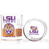 Greenline Goods LSU Tigers glass logo-map showcases full color branding for campus pride.