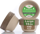 Green Swan 16oz bowls in a 100-pack, convenient for daily use.