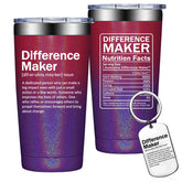 Grifarny Difference Maker Tumbler with lid maintains beverage temperature