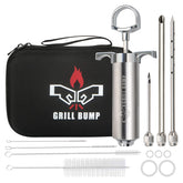 GRILL BUMP meat injector with 2oz barrel ready for even marinade distribution
