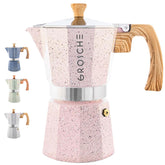 GROSCHE Milano Moka Pot 6-cup capacity for bold stovetop espresso.