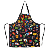 G2TUP Puerto Rico cooking apron front view protects clothing during grilling.