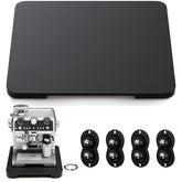 GuanQiao 360° rotation slider on kitchen counter enabling easy repositioning of a coffee maker