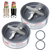 GuanQiao extractor blade assembly for NutriBullet blade set, two-pack for smooth blending.