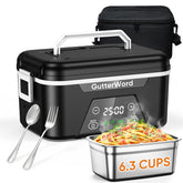 GutterWord cordless lunch box showing its 6.3-cup capacity for a full meal on the go