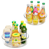 Guzon 2Pack Lazy Susan 10-inch top view showing 360° rotation for easy access.