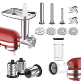 GVODE meat grinder attachment base for KitchenAid, sturdy construction for reliable grinding for burgers and meatballs