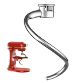 GVODE stainless-steel spiral dough hook for KitchenAid 5Plus delivers consistent dough results.