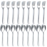Gymdin 24pc silverware set forks for durable daily dining.