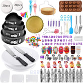 GZMAISULEE 540PCS kit on a turntable for precise icing control