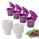 Haetyly 4-pack reusable K-Cup pods for quick coffee brewing