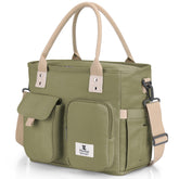 Hafmall insulated lunch bag with wide opening for easy packing and organization.