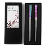 Hagary cherry blossom pattern chopsticks for elegant Sakura-inspired dining.
