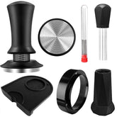 HahaGo espresso tamper 51mm in use delivering a smooth, even tamp for full flavor.