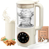 HaiiuzHi 8-in-1 nut milk maker front view for easy daily plant-based drinks.