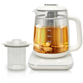 HaiiuzHi Health Pot with double-layer glass design keeps exterior cool for safe handling.