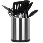 Haiyouneer 360° rotating utensil holder on countertop for easy reach while cooking