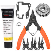HandyTek replacement gear parts kit contents for quick mixer maintenance.