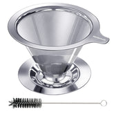 Hanlomele pour over dripper with double mesh for rich extraction
